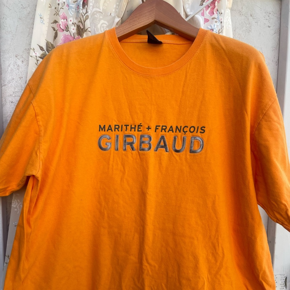 Marithe Francois Girbaud Orange Short Sleeve Tee